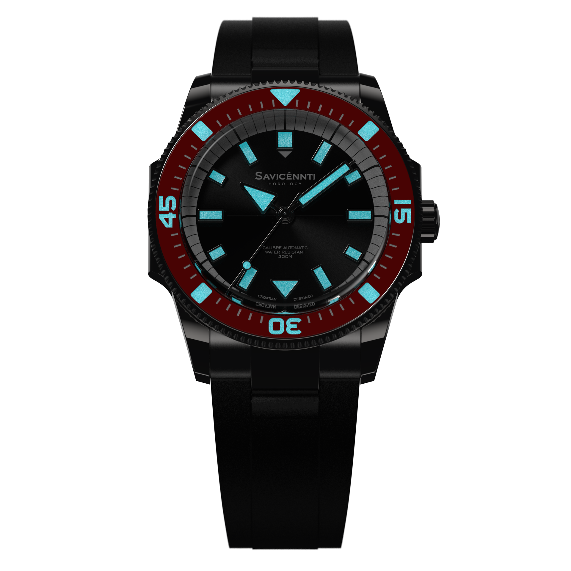 SAVICÉNNTI CETUS Red Rubber Strap lume image