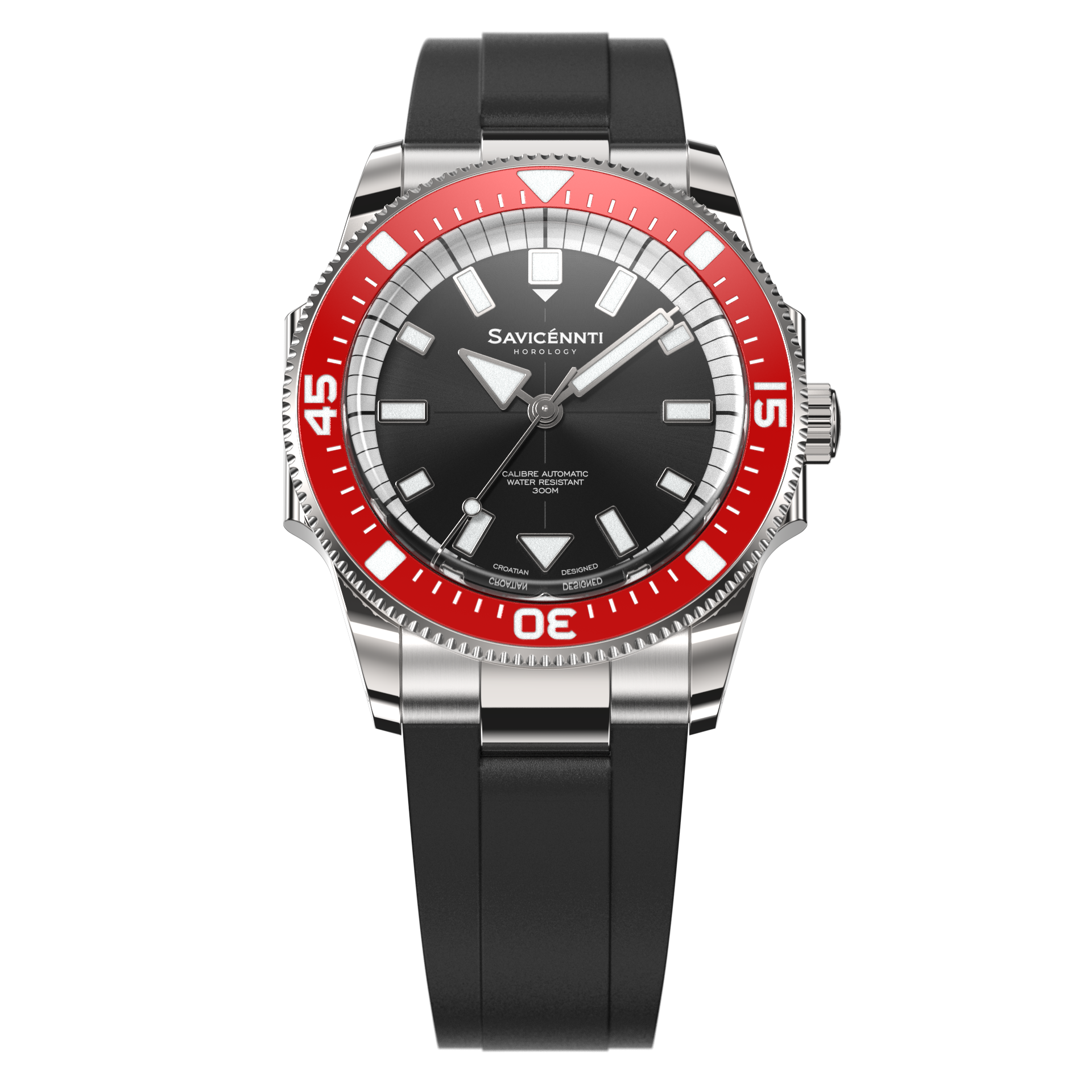 SAVICÉNNTI CETUS Red Rubber Strap
