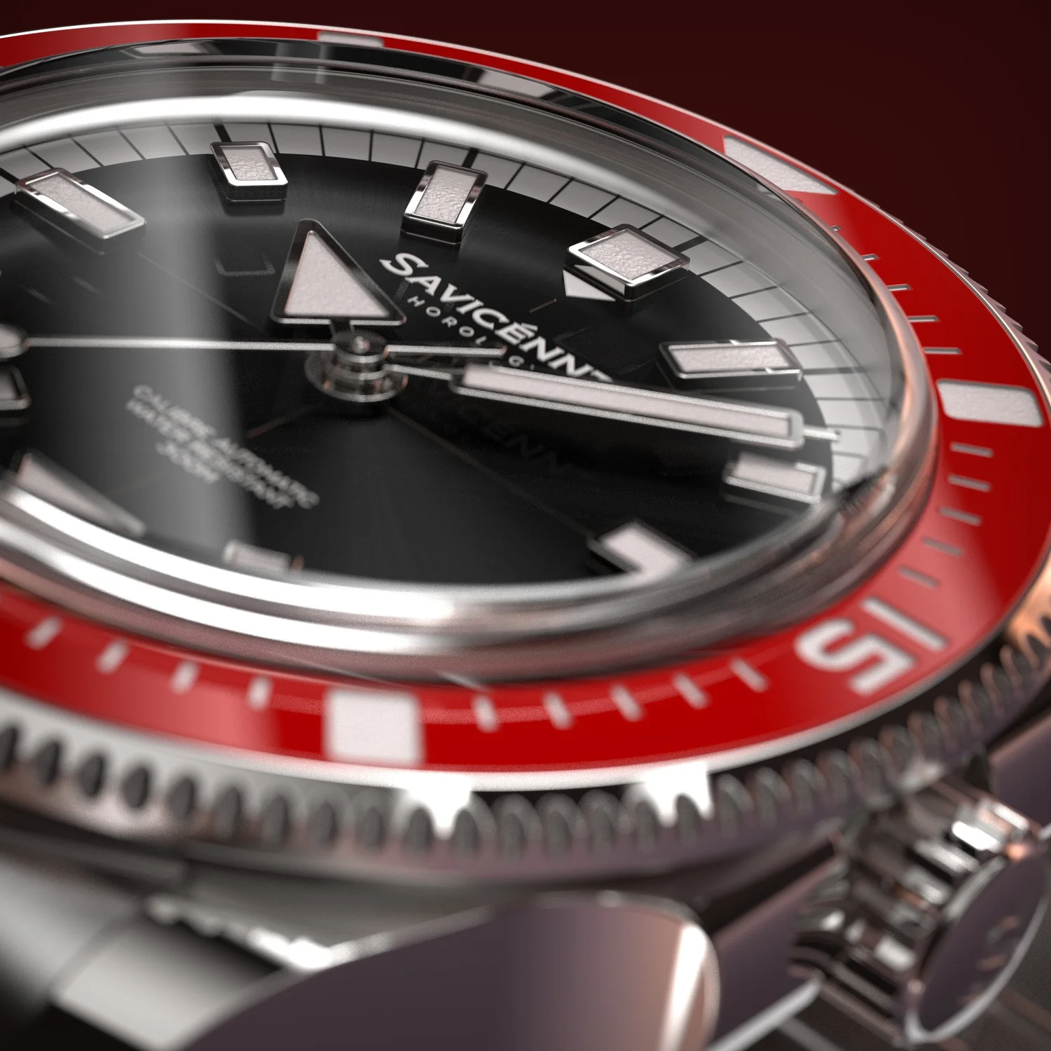 SAVICÉNNTI CETUS DIVER red metal bracelet side product image
