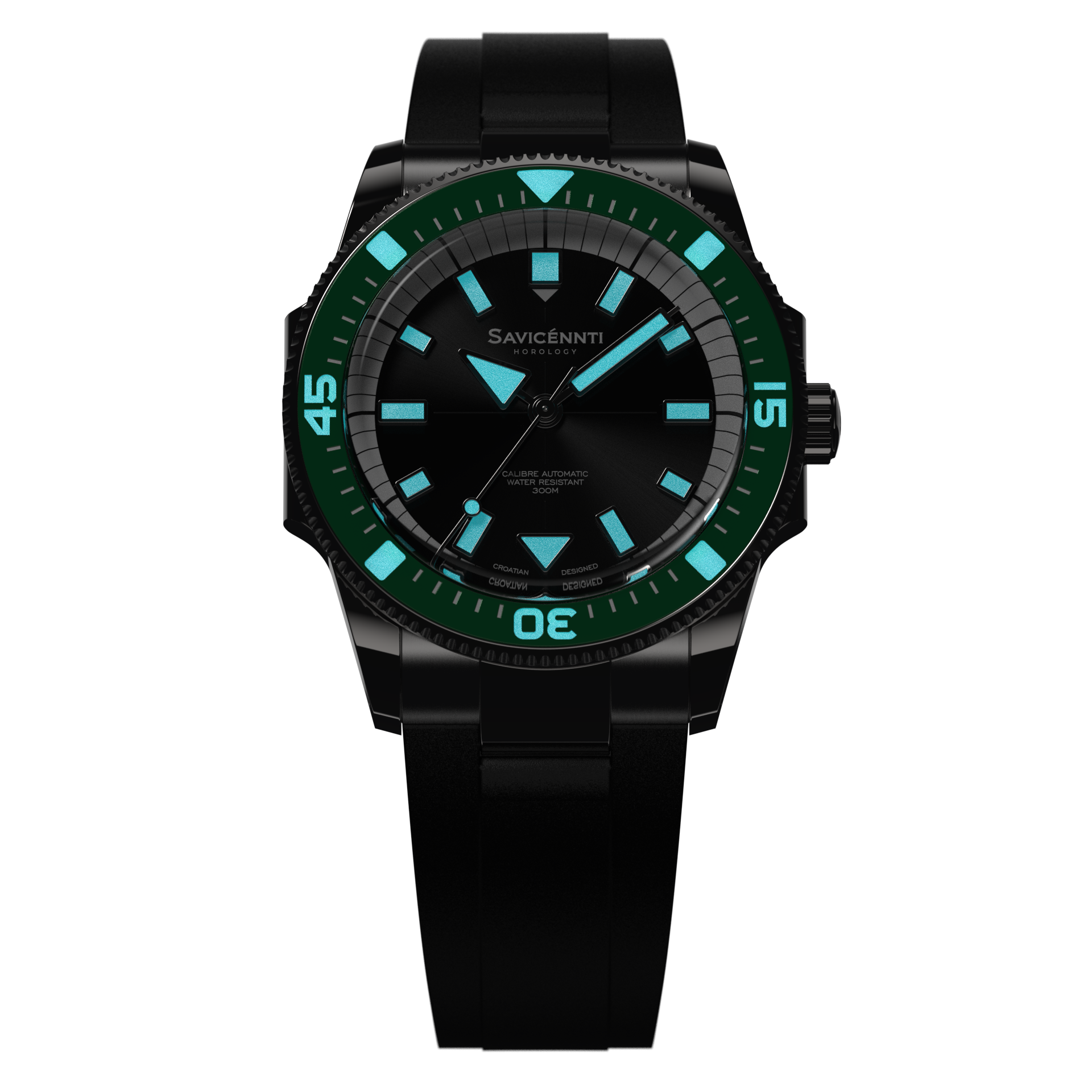 SAVICÉNNTI CETUS Green Rubber Strap lume image