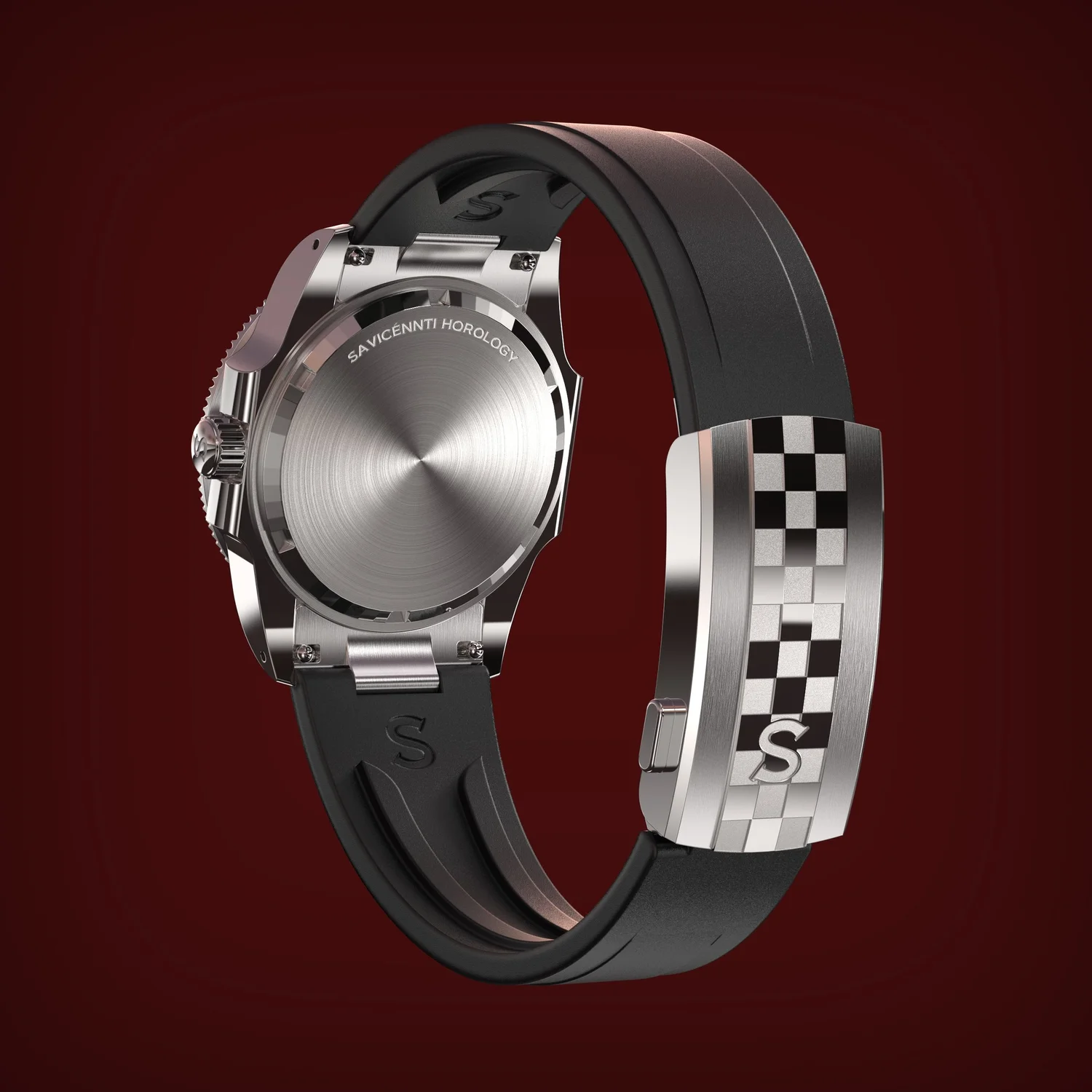 SAVICÉNNTI CETUS DIVER red rubber strap additional product image