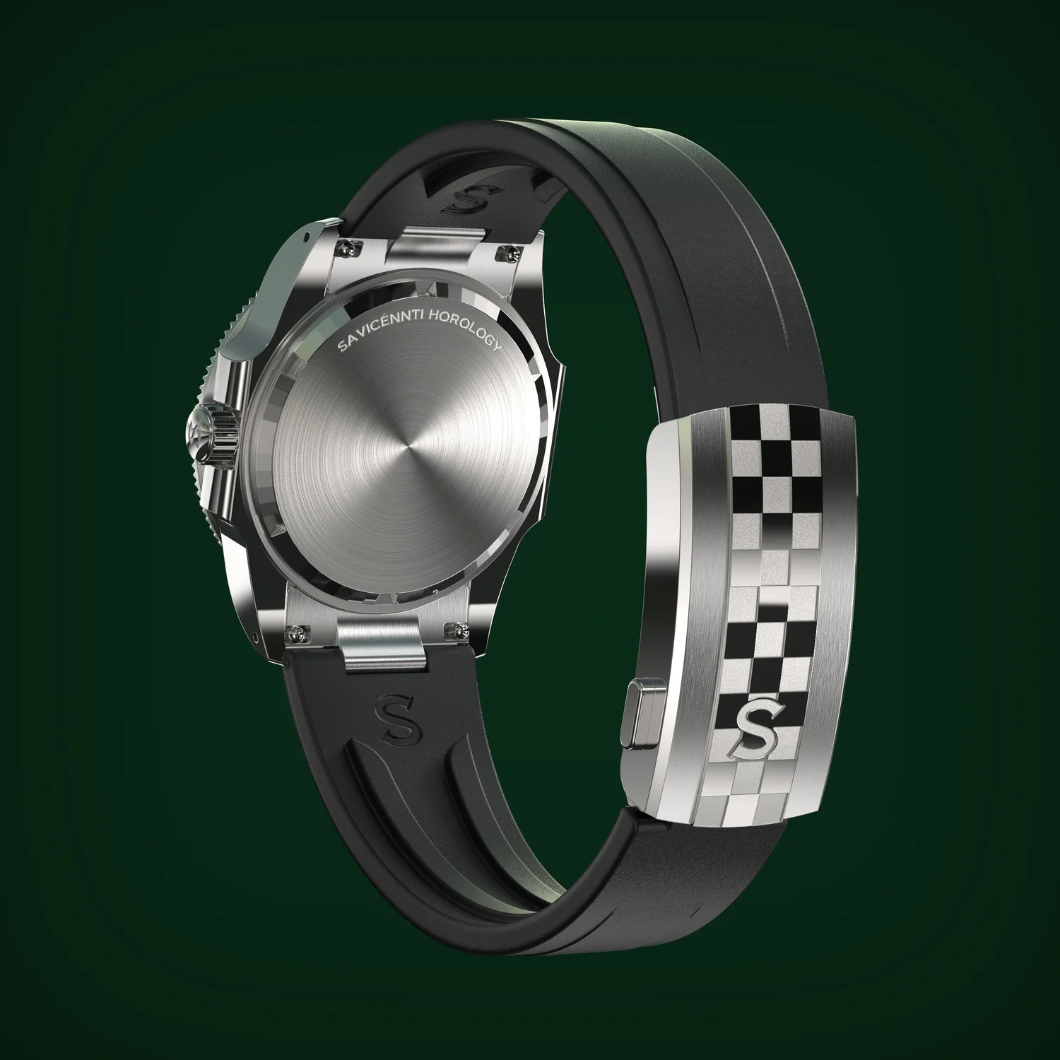 SAVICÉNNTI CETUS DIVER green rubber strap additional product image