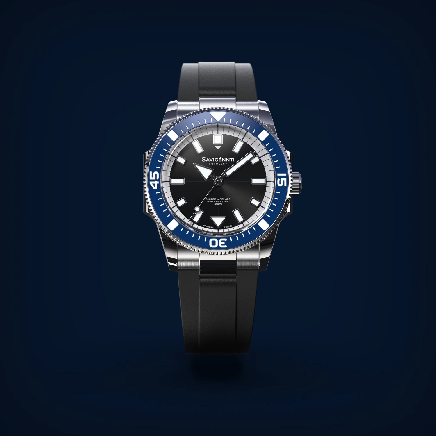 SAVICÉNNTI CETUS DIVER blue rubber strap additional product image