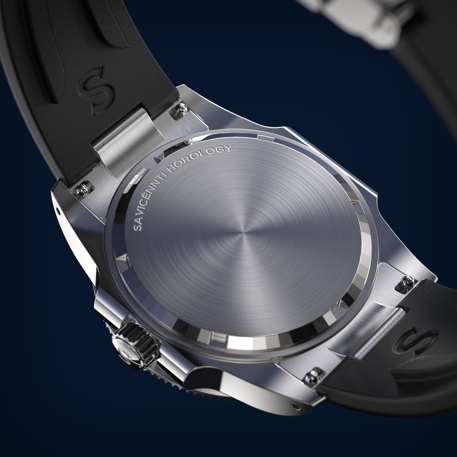 SAVICÉNNTI CETUS DIVER blue rubber strap angled product image