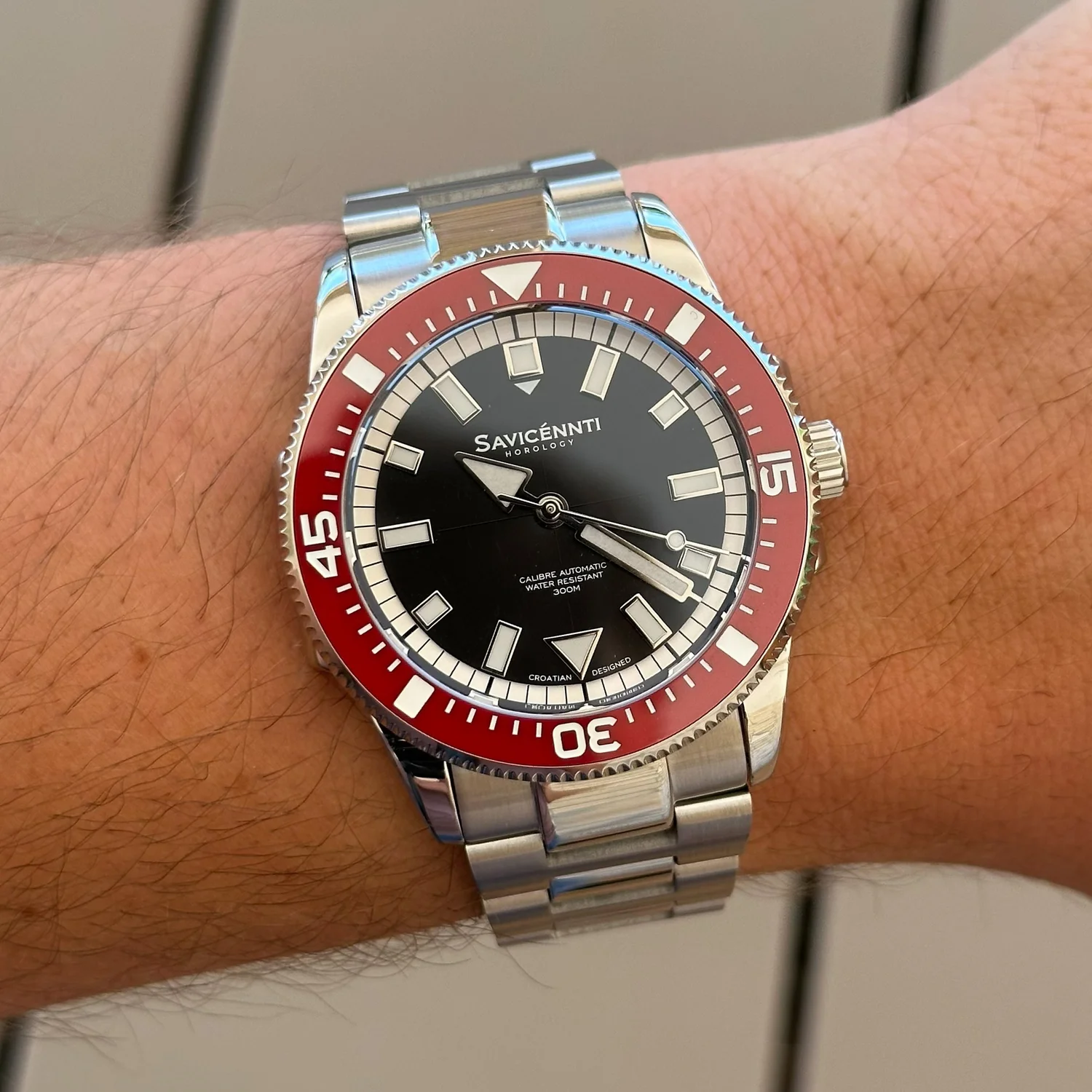 SAVICÉNNTI CETUS DIVER red rubber strap product image