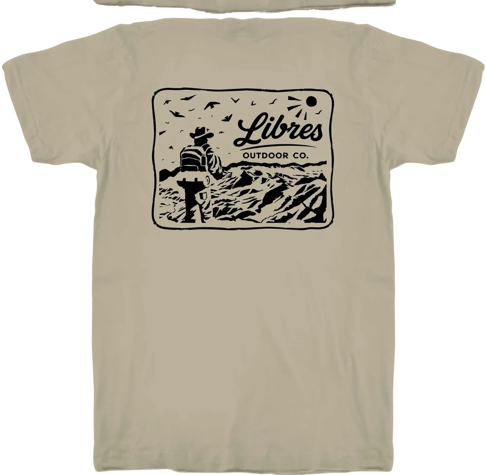 South Rim tee, back print by student artist Adam