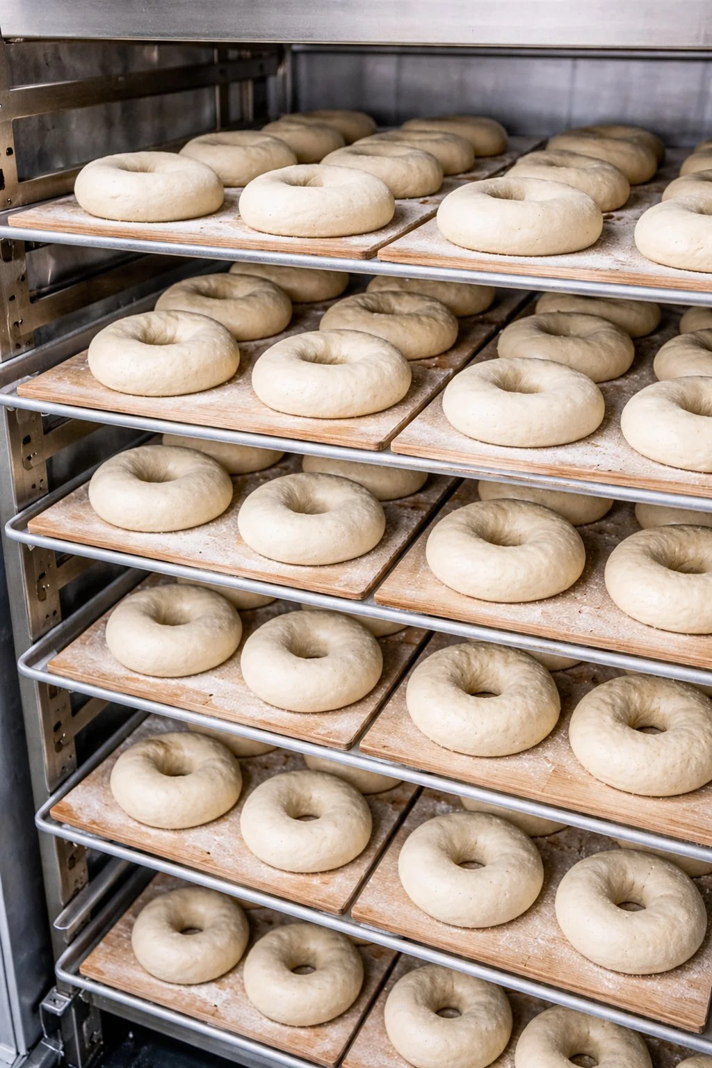 Bagels cold fermenting on rack
