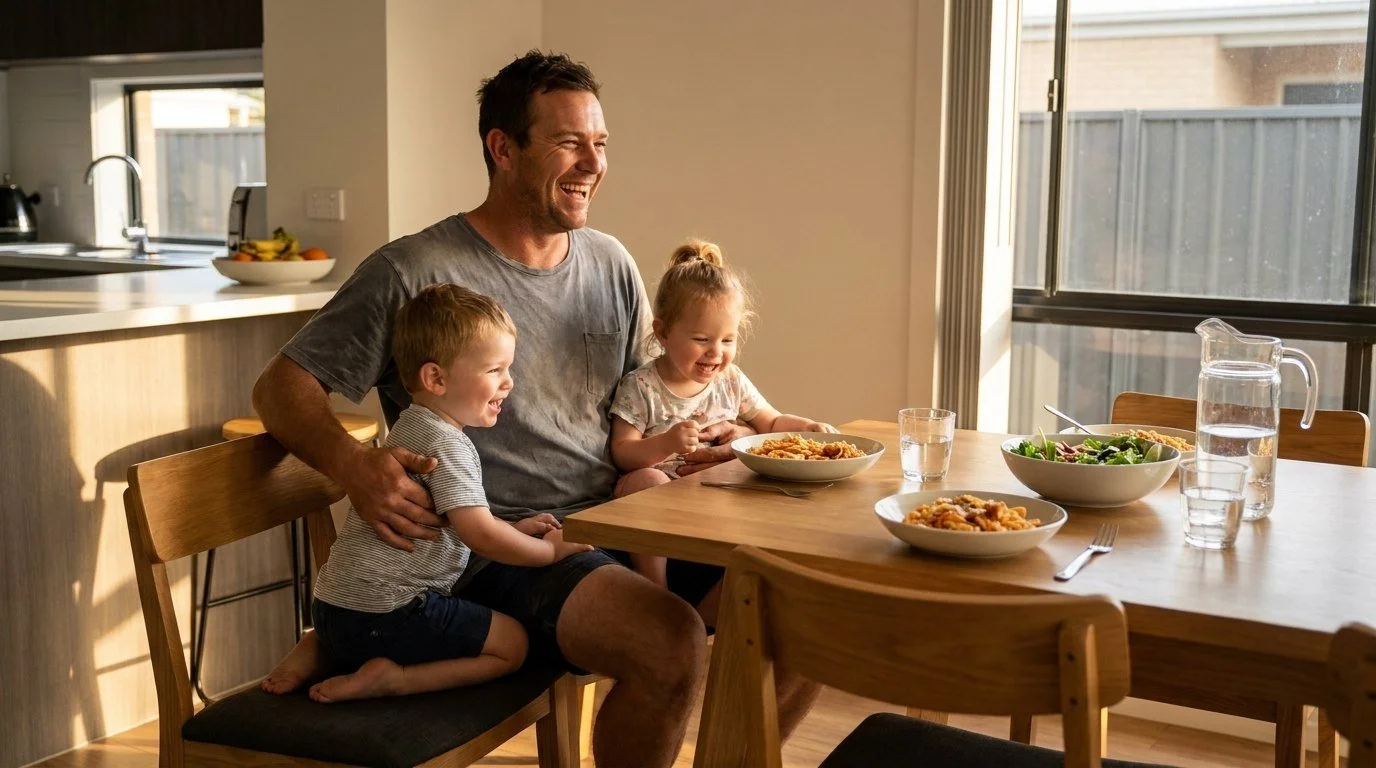 Family dinner — time with kids