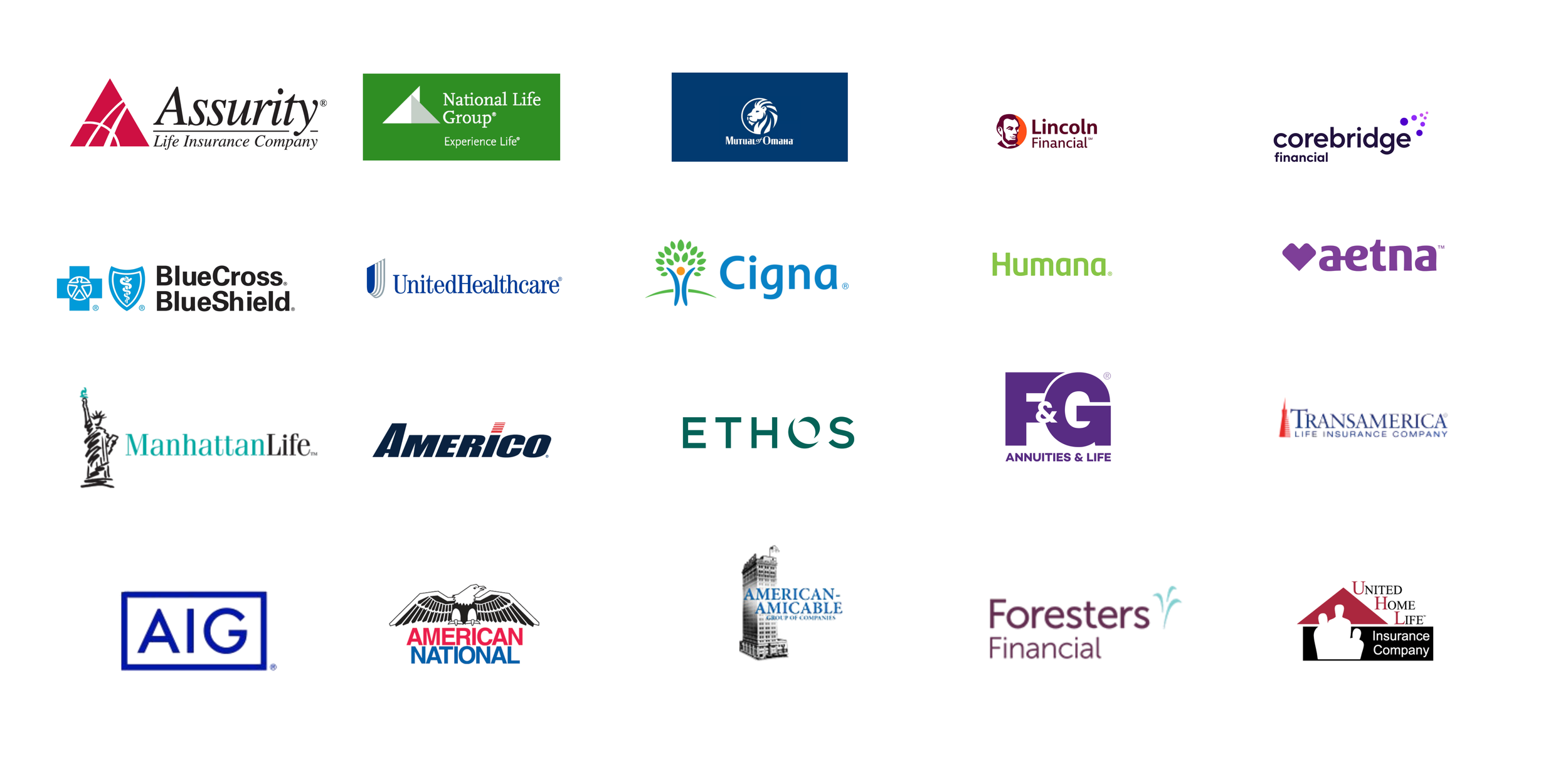 Insurance carrier logo panel for HG Insurance Advisors