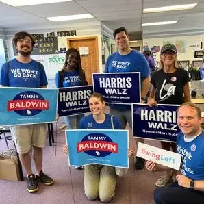 Getting ready to canvass in Milwaukee, WI