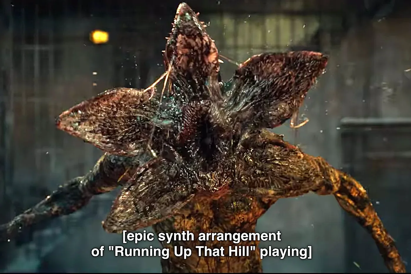 Stranger Things 4 audio-description caption