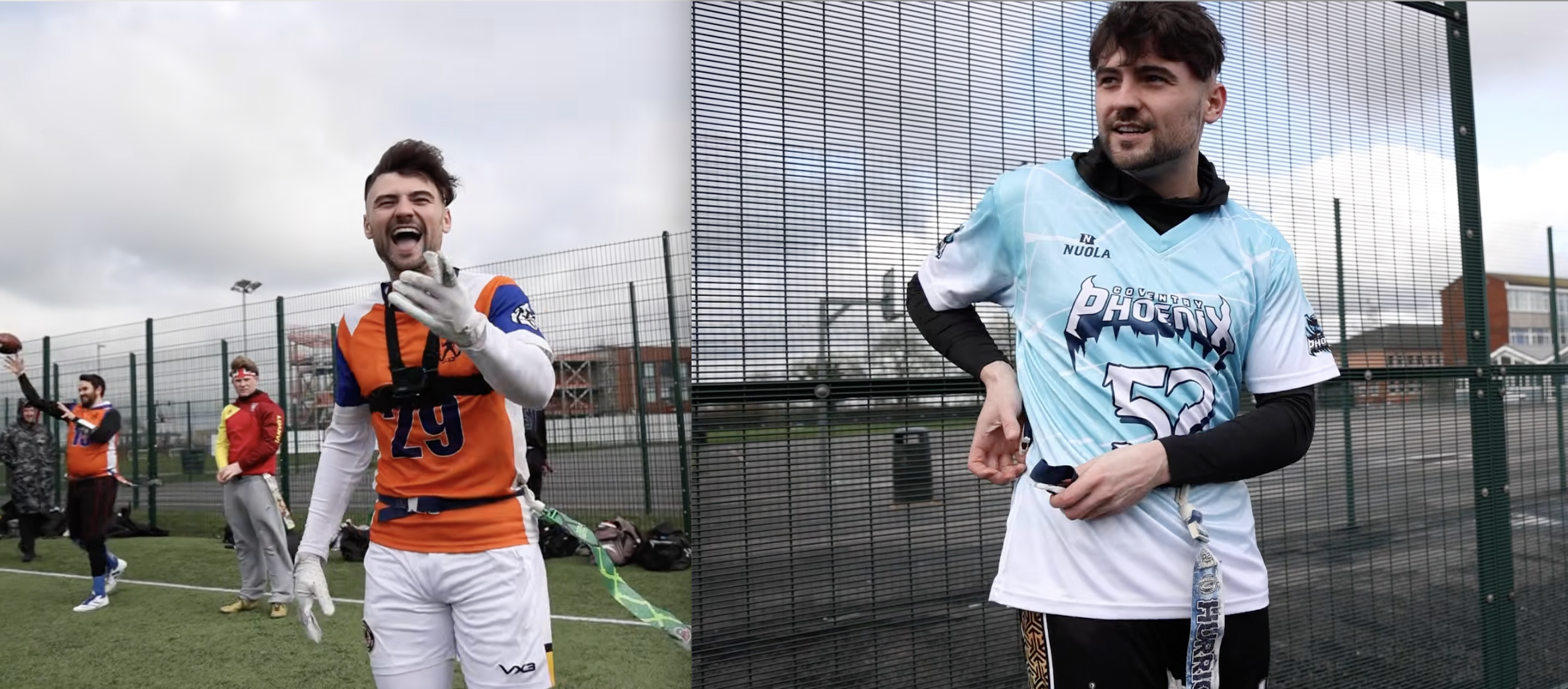 Matt Bourke at a UK flag football tournament