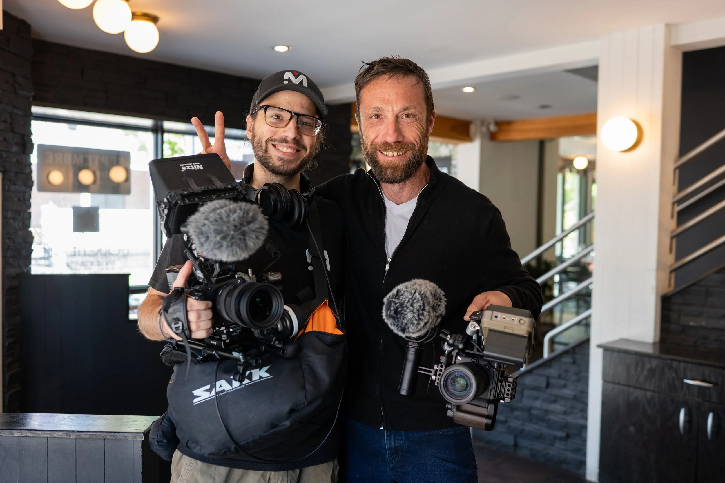 L'équipe en tournage