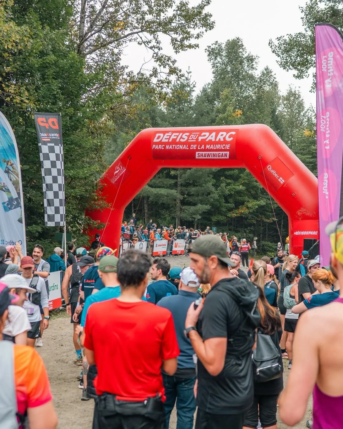 Mat the Warrior en course au Parc national de la Mauricie