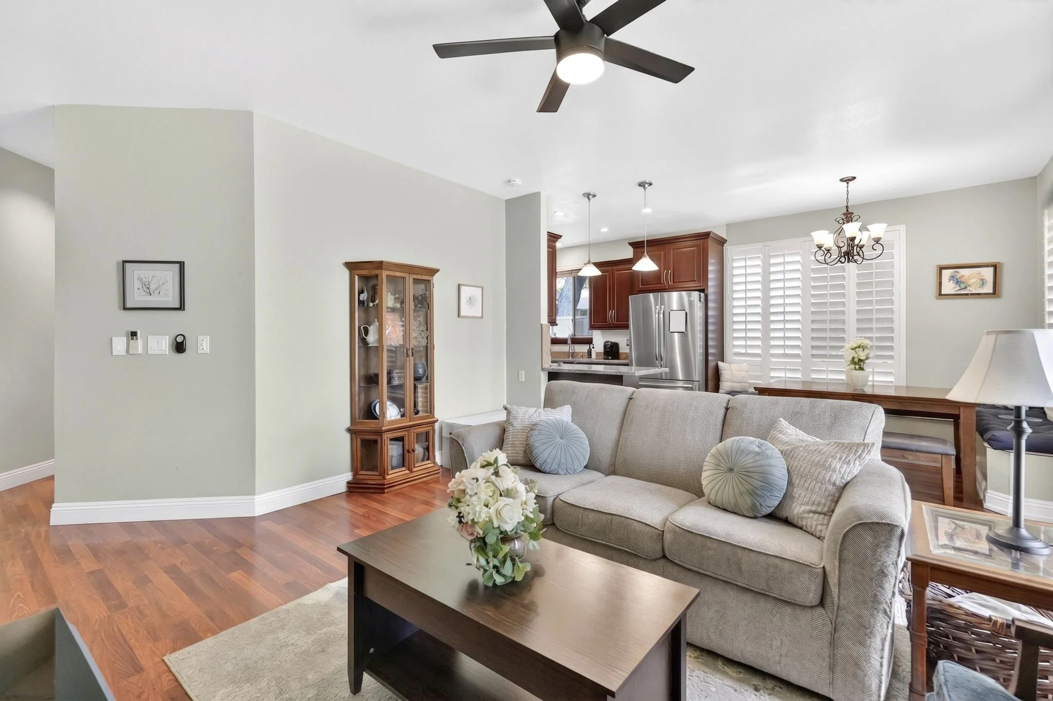 Open living and dining area flowing into the kitchen, Villages of Kapolei