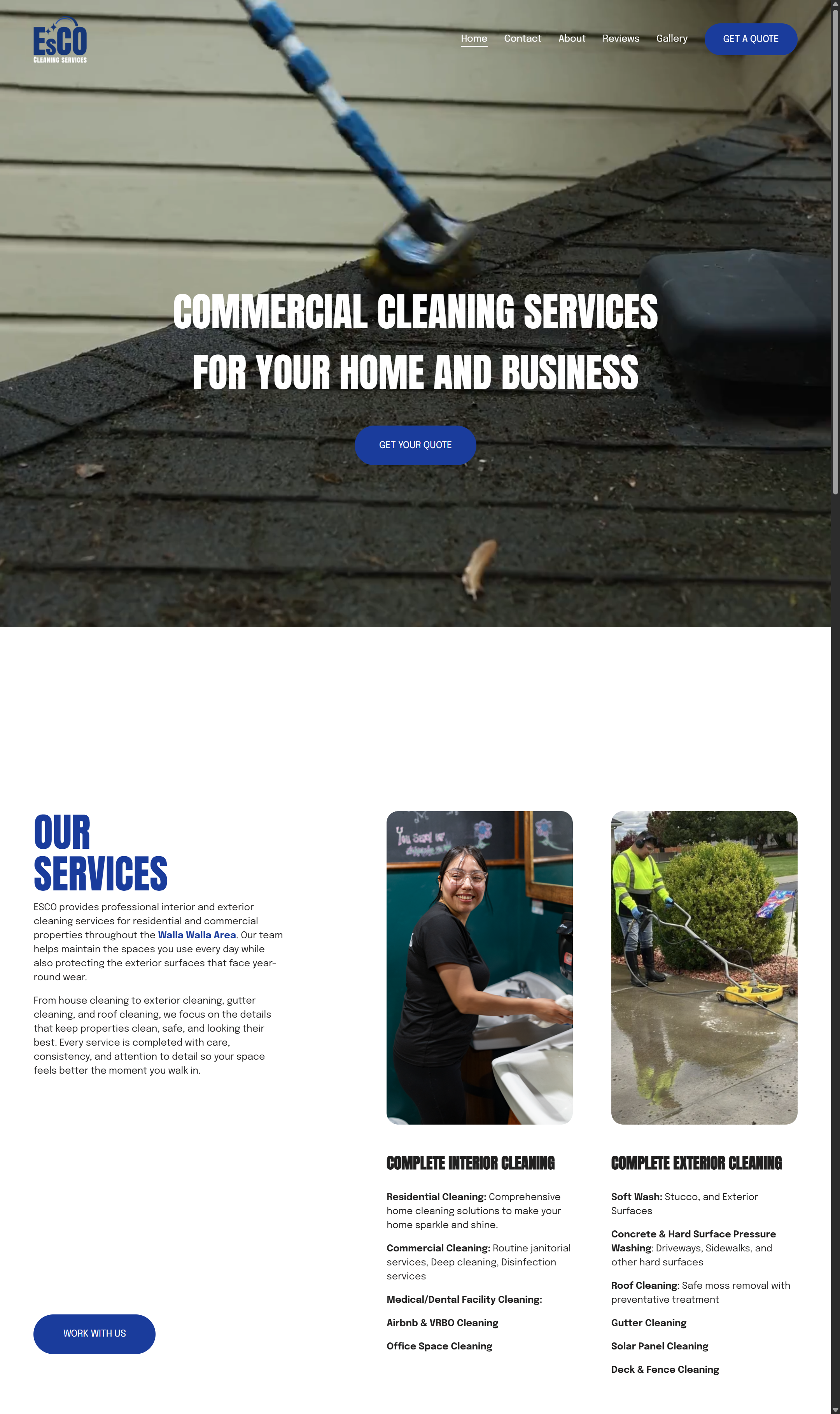ESCO Contracting website designed by Neverland Creative