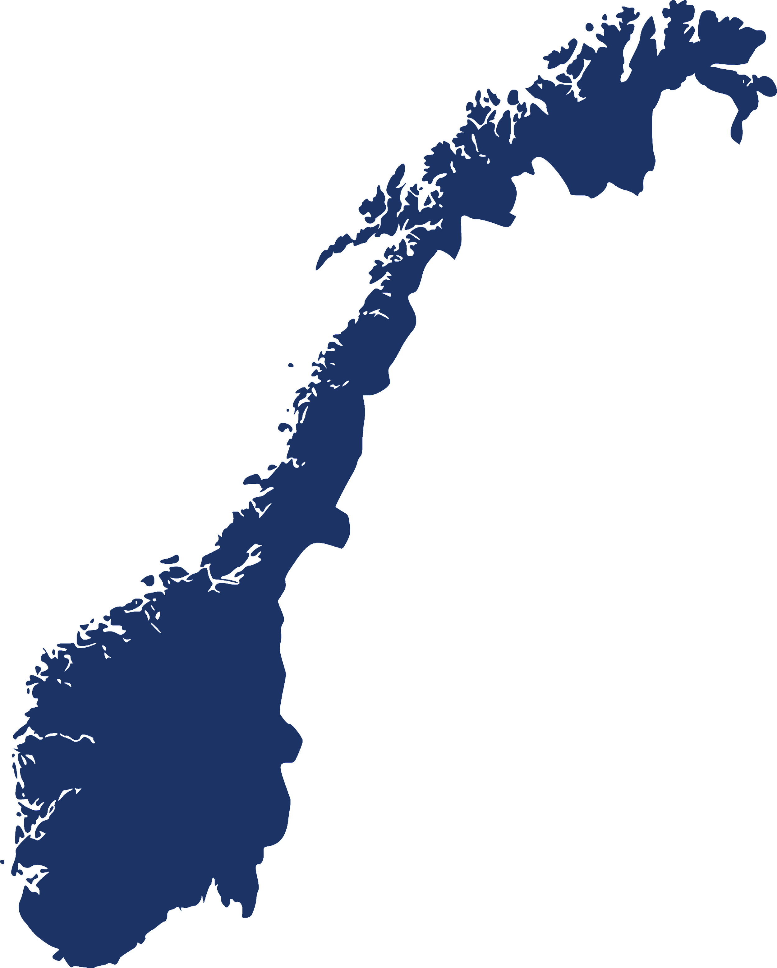 Norway map flat color