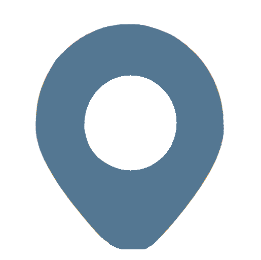 Blue map marker when active