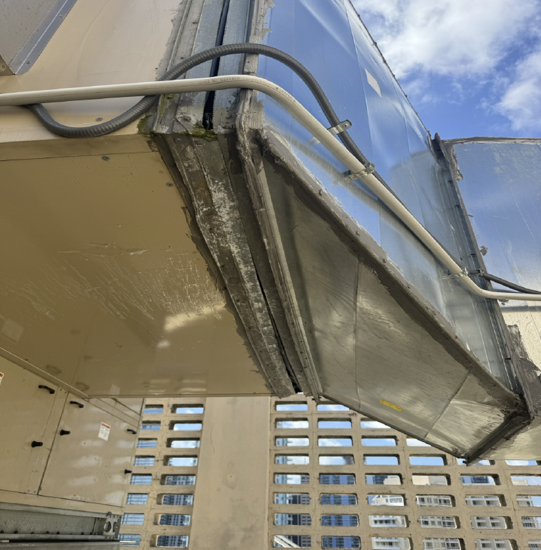 Duct Transition Flange and Flexible Connection