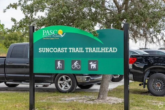 Suncoast Trail Trailhead sign