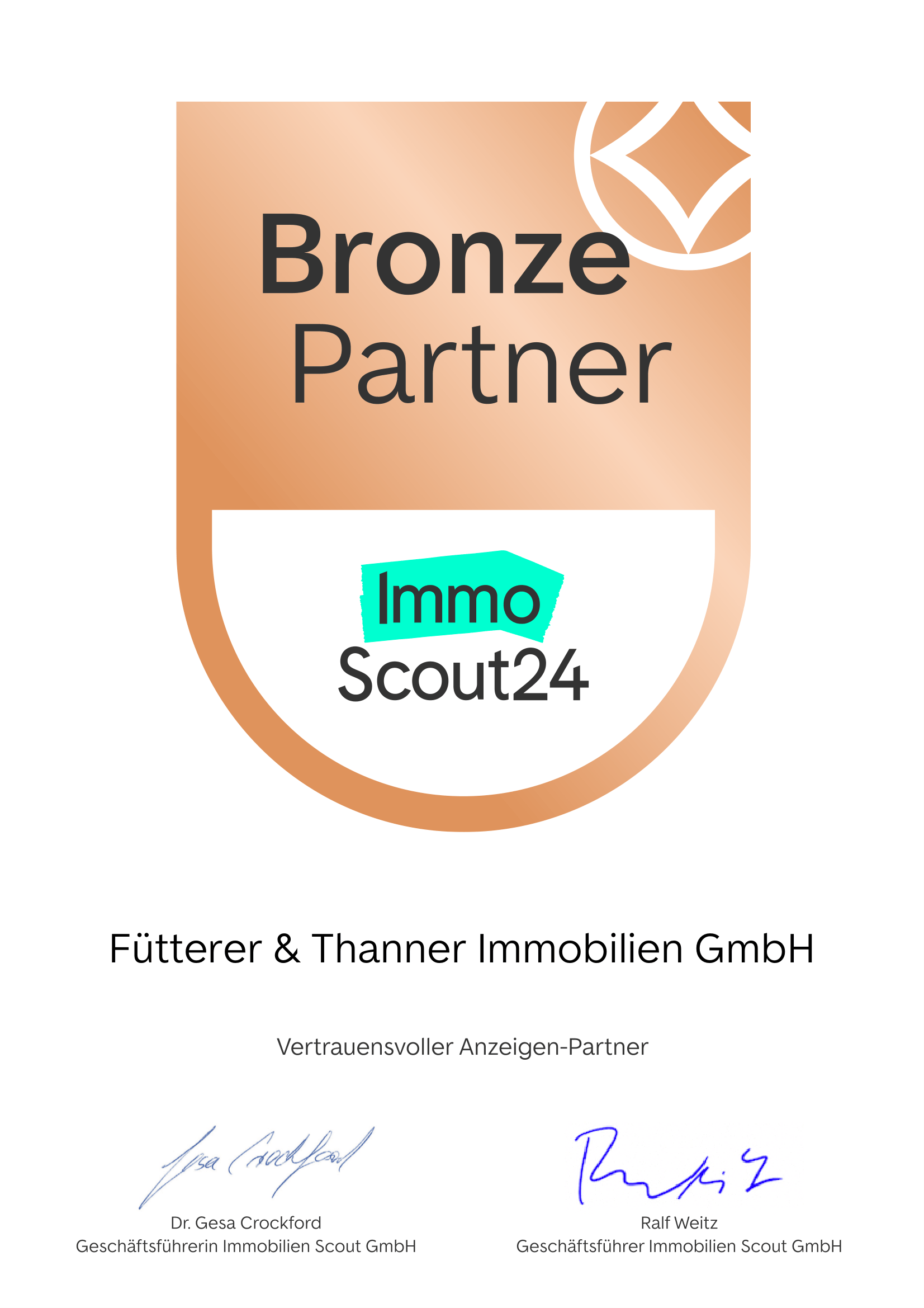 ImmoScout24 Bronze Partner