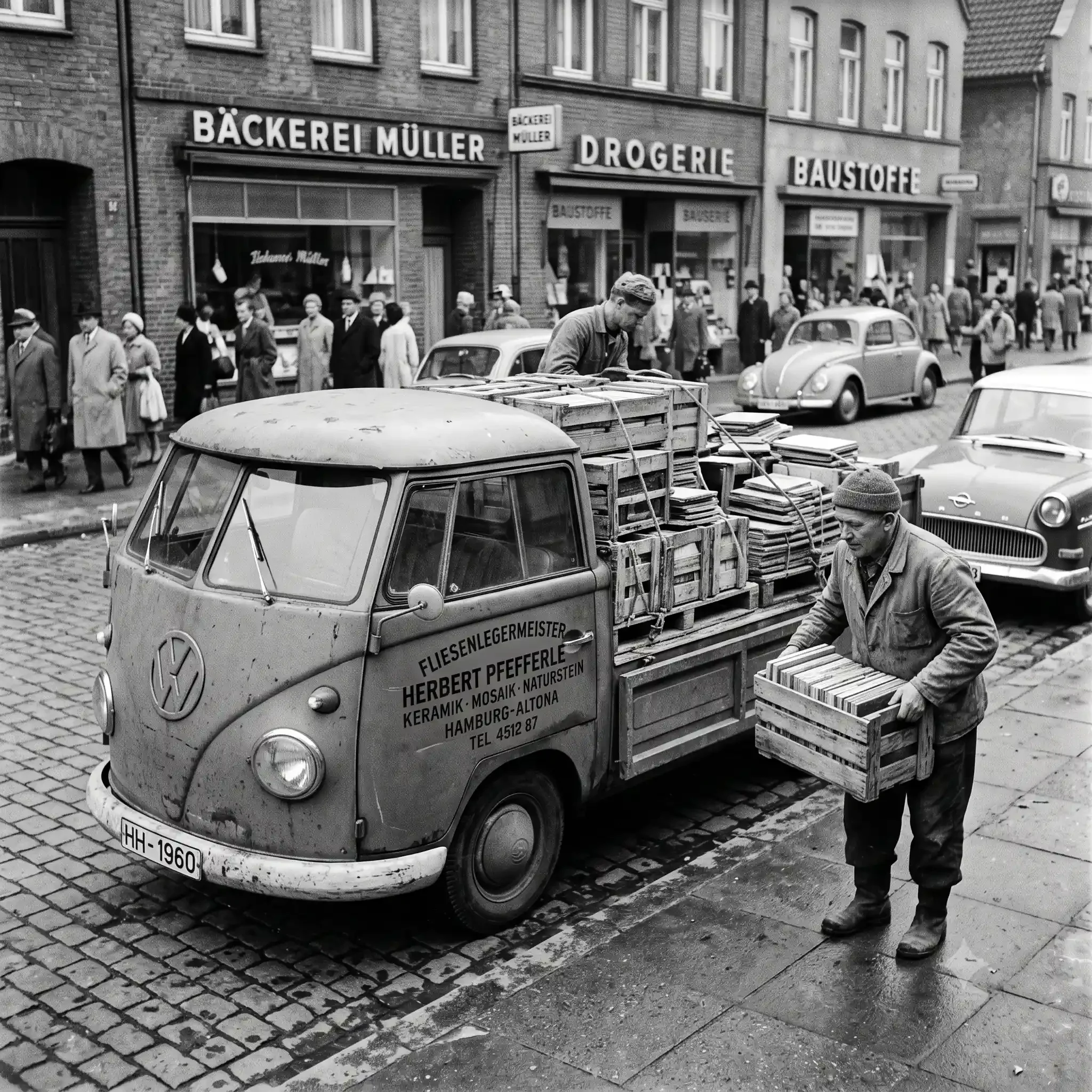 Historischer Fliesenleger