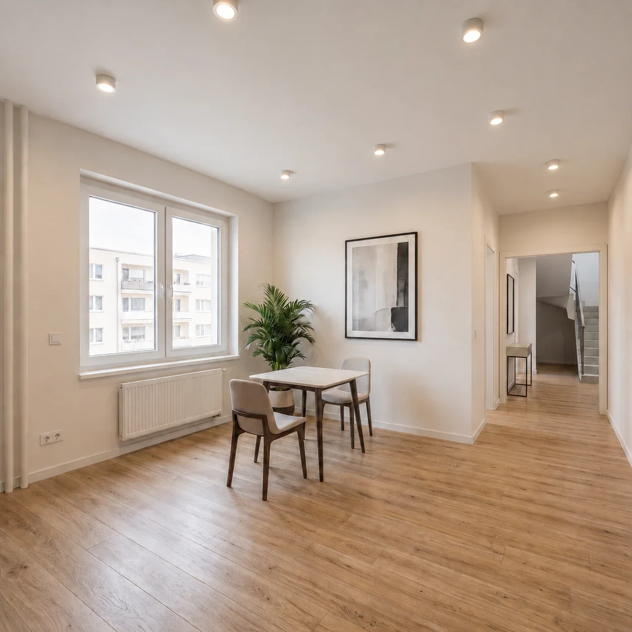 Fertiggestellte Wohnung