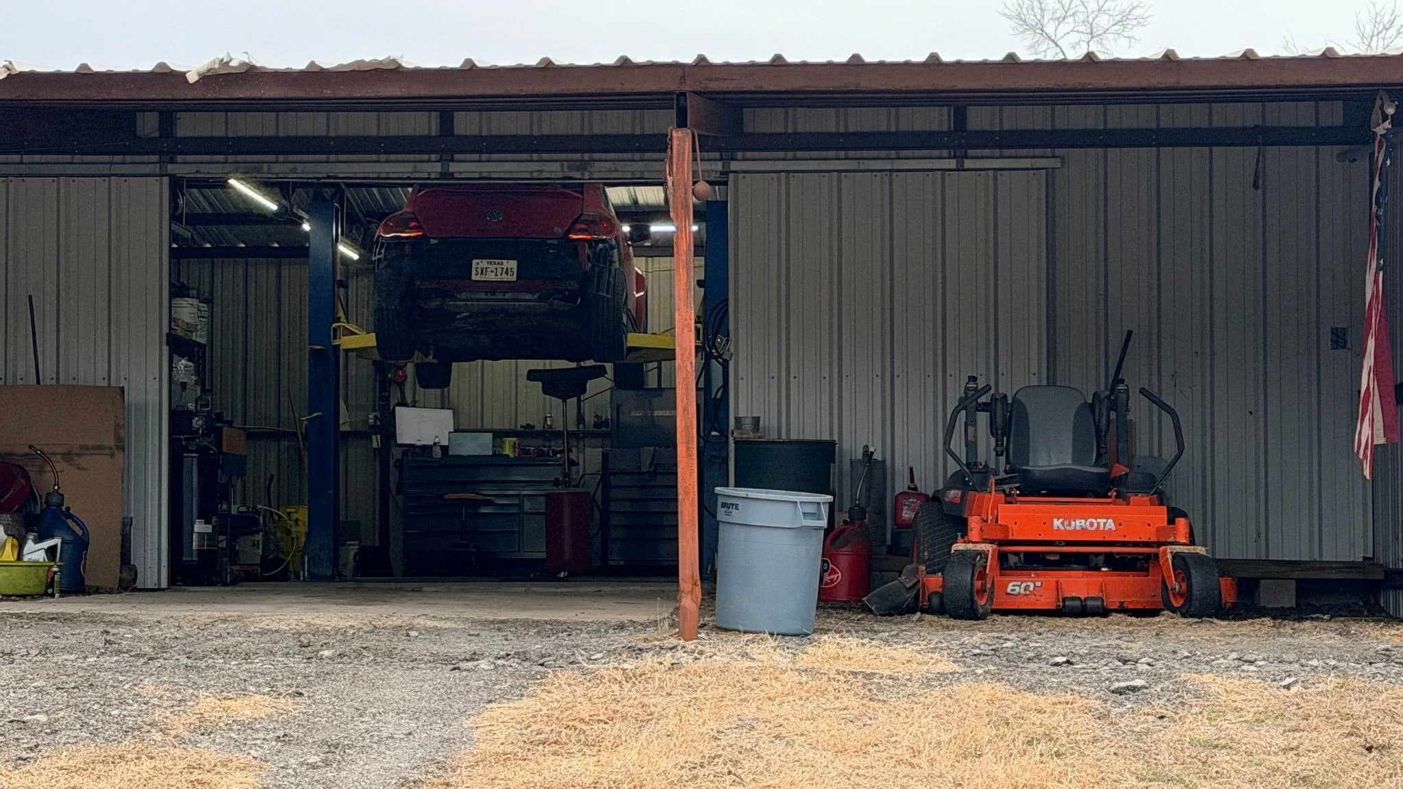 Diesel diagnostic testing at Anchor Automotive in Springtown, Texas
