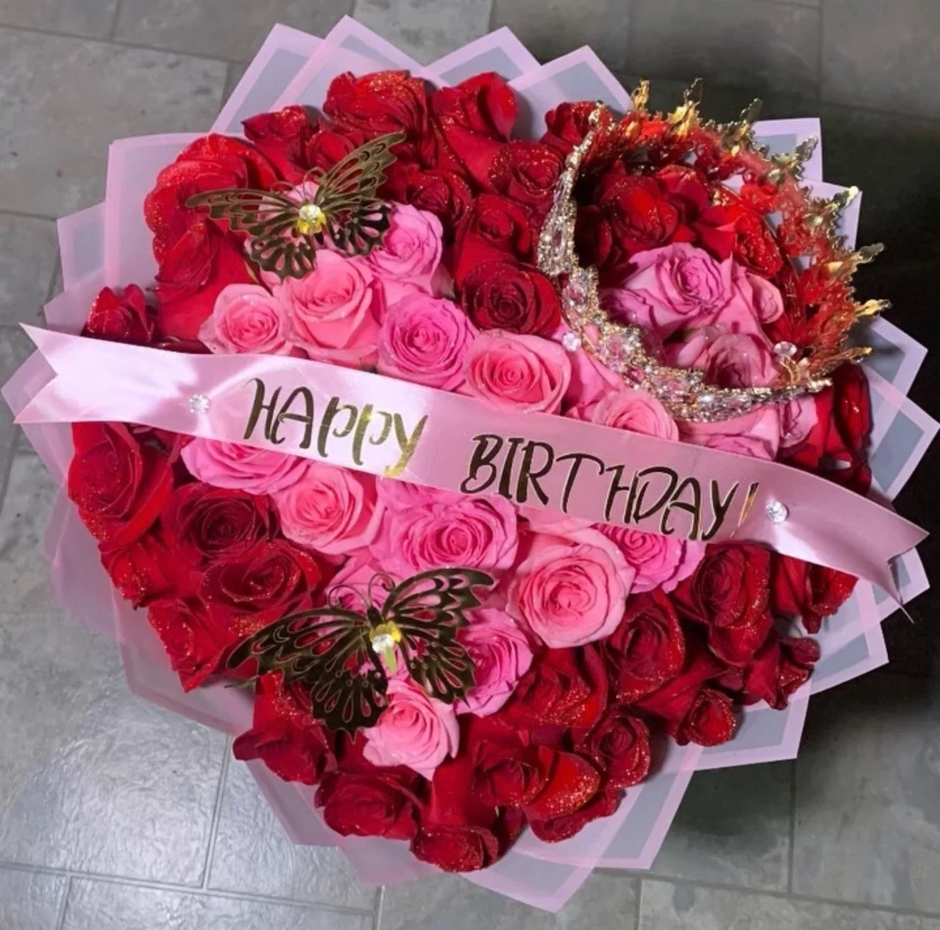 Birthday bouquet 75 stem count