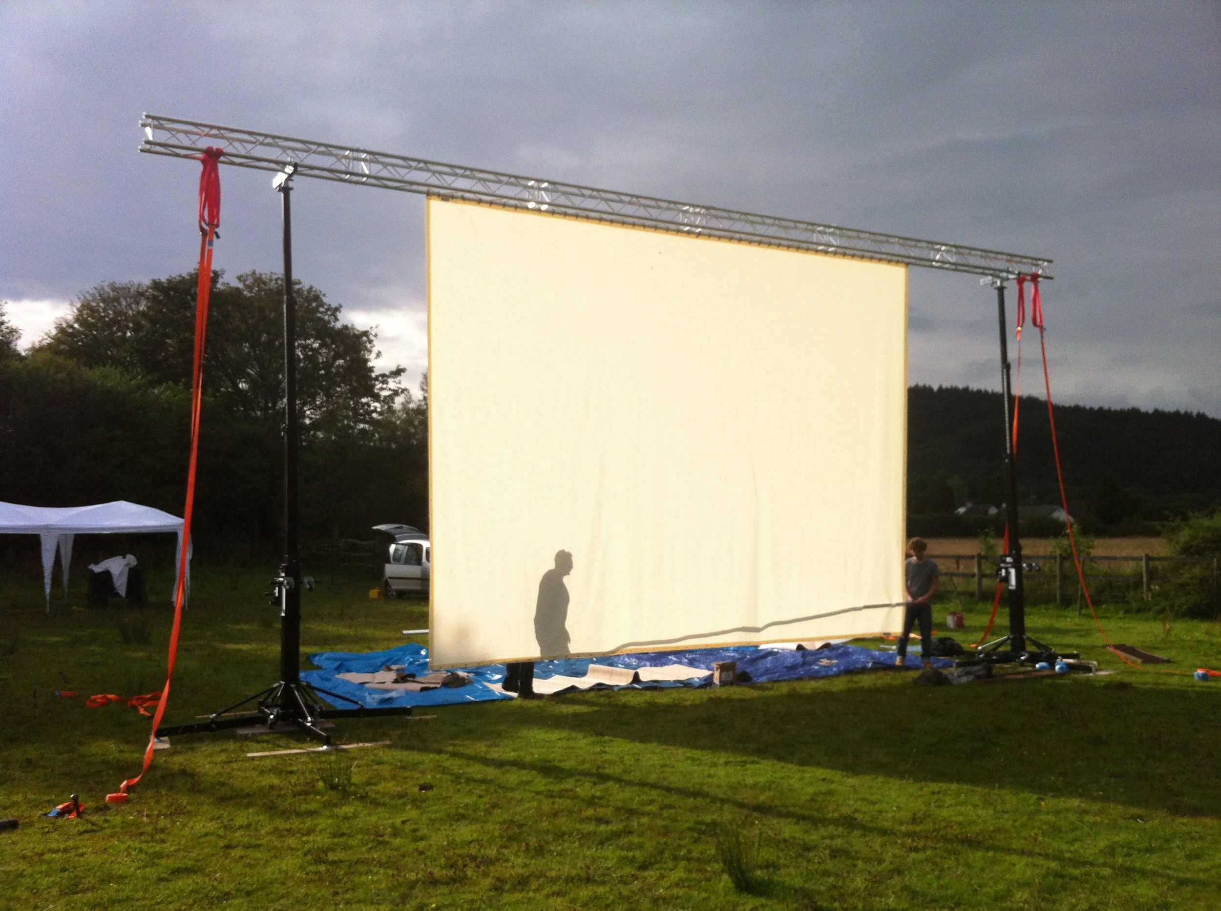 Eden Arts outdoor cinema support