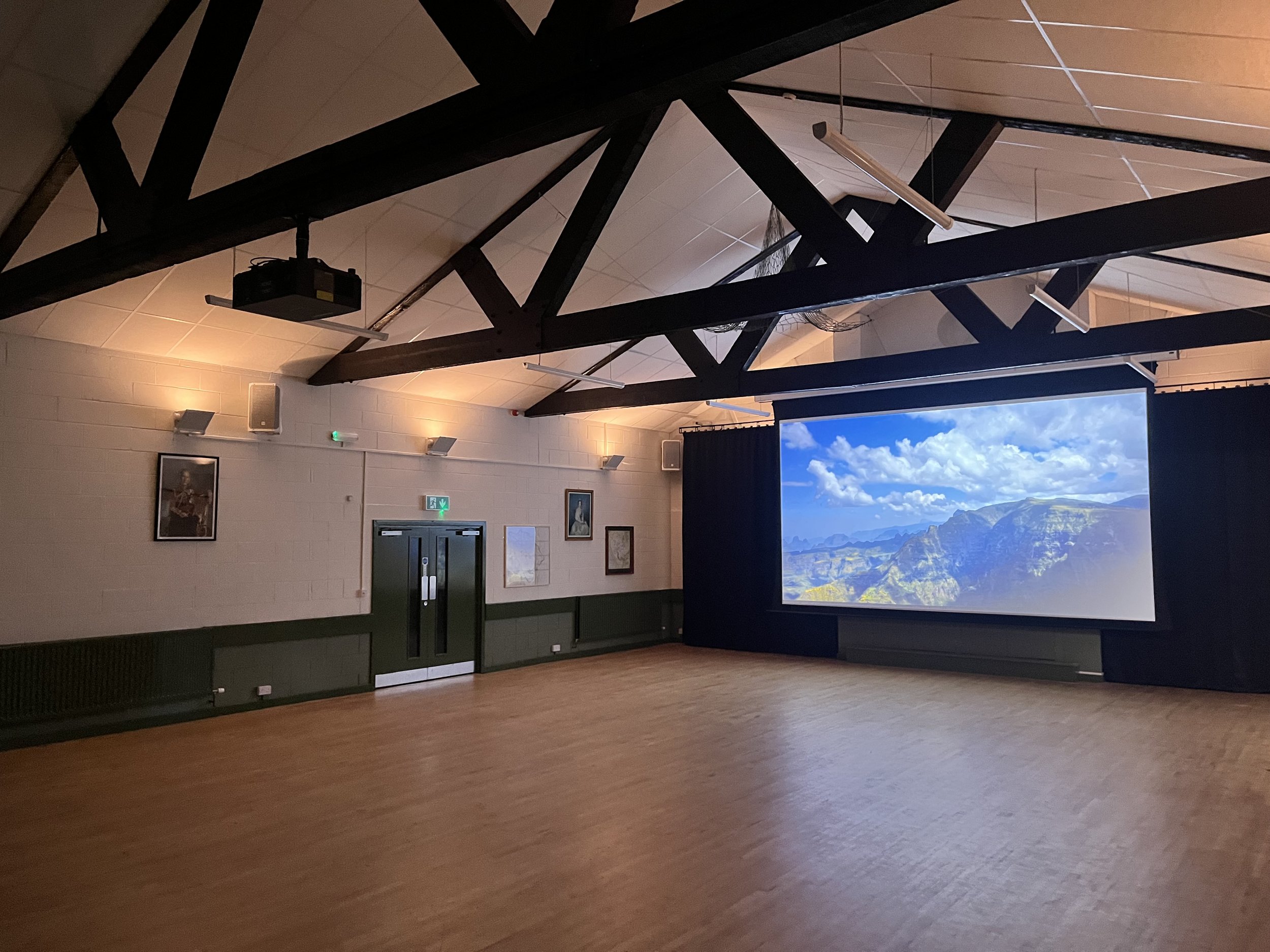 Community cinema installation