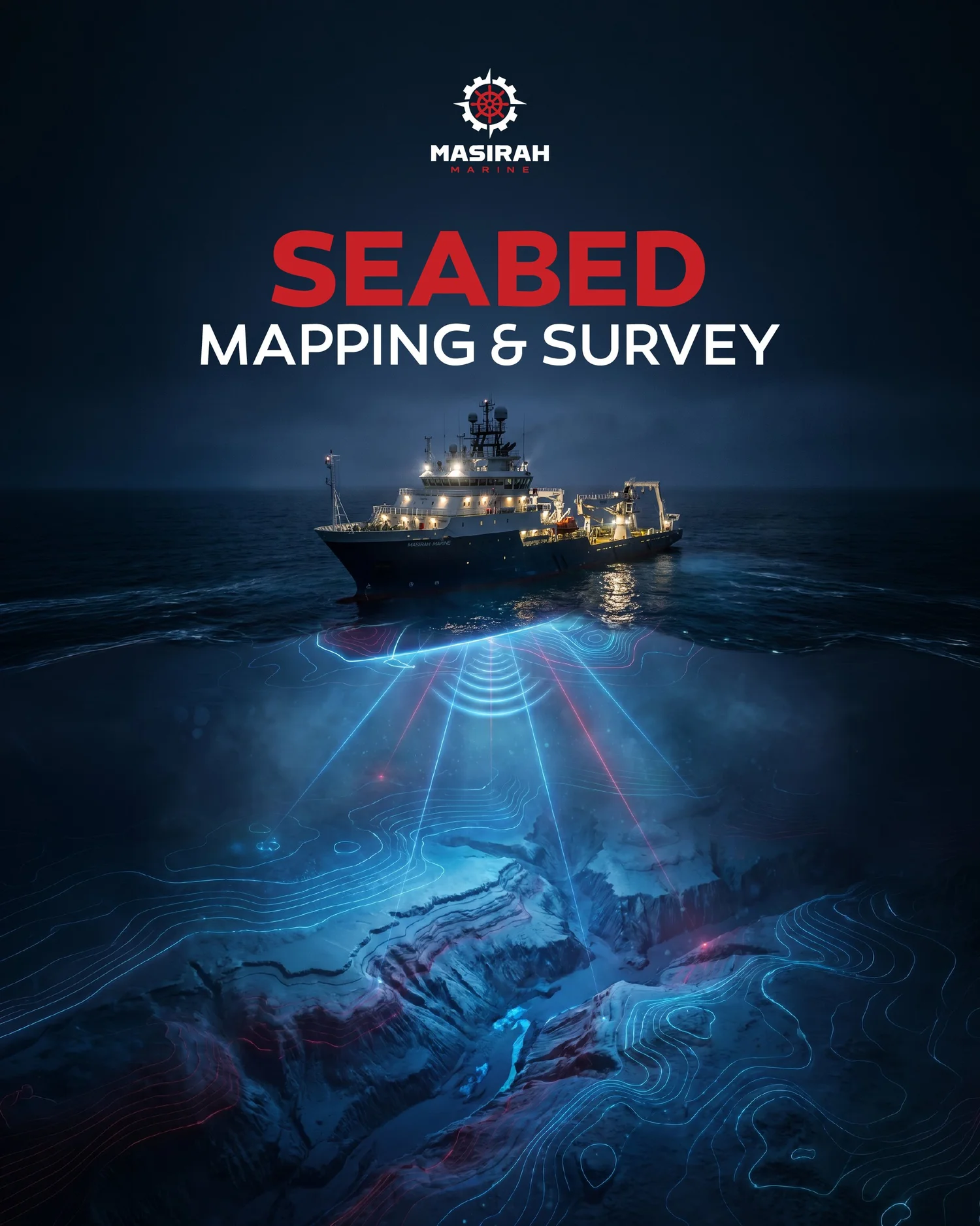 Accurate marine execution starts with accurate data &mdash; seabed mapping and survey operations that guide planning and positioning.