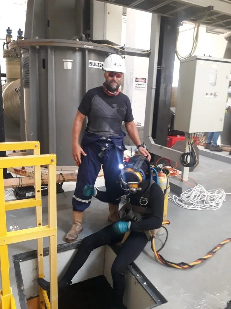 Confined space diving