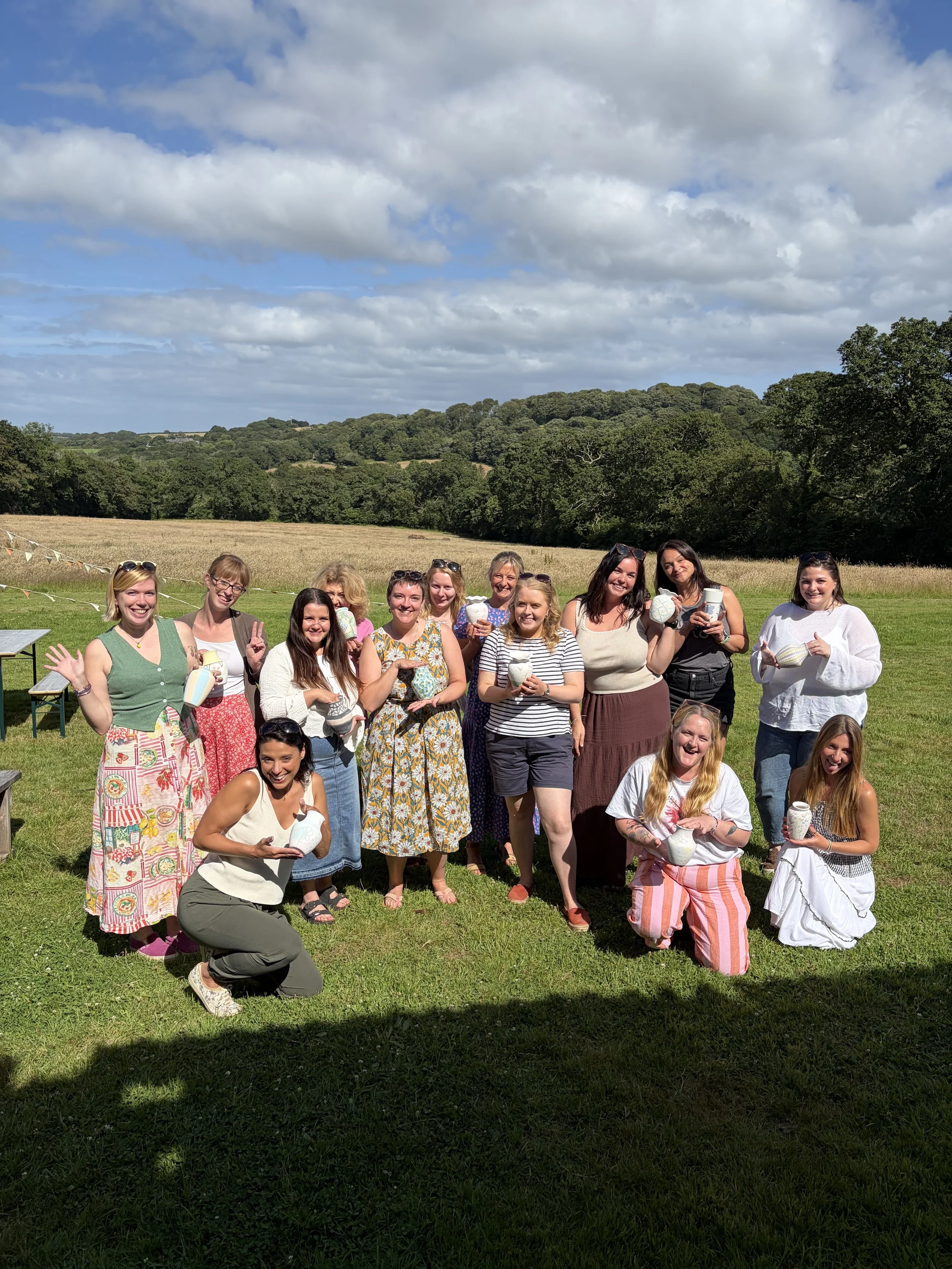 Dreckly Wild Women group on a coastal walk
