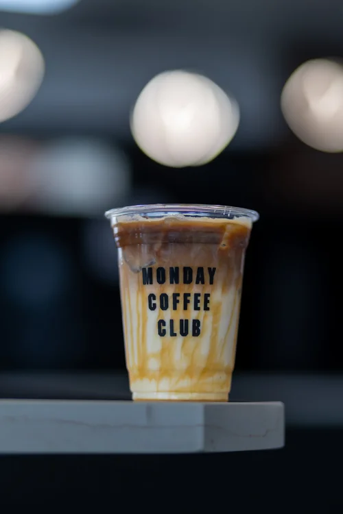 Caramel Latte at Monday Coffee Club Dearborn MI
