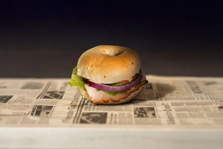 Signature Turkey bagel sandwich at Monday Coffee Club