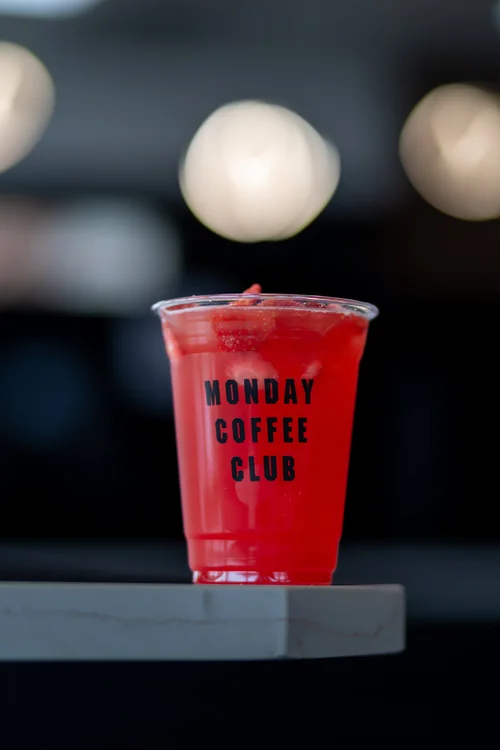 Strawberry Refresher at Monday Coffee Club Dearborn MI