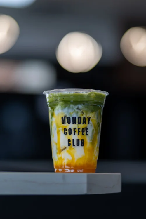 Mango Matcha at Monday Coffee Club Dearborn MI