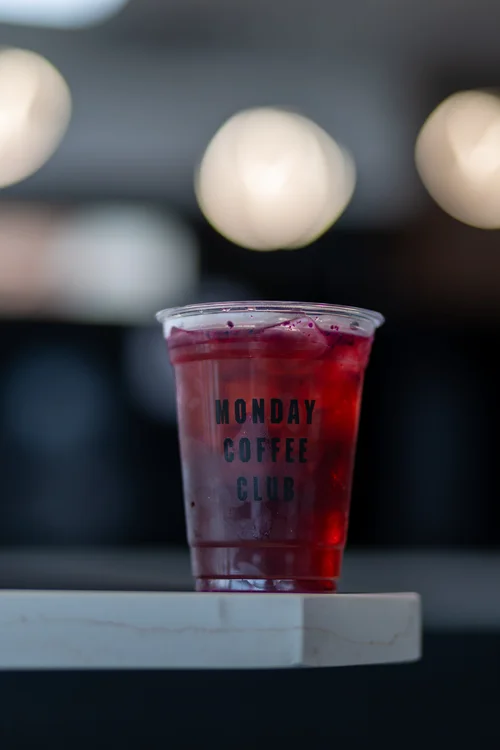 Dragon Fruit Refresher at Monday Coffee Club Dearborn MI