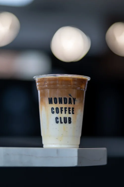 White Mocha Latte at Monday Coffee Club Dearborn MI