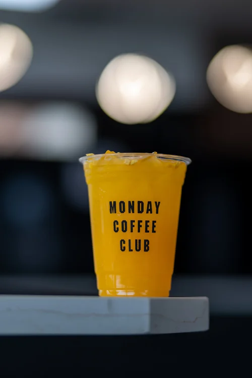 Mango Refresher at Monday Coffee Club Dearborn MI