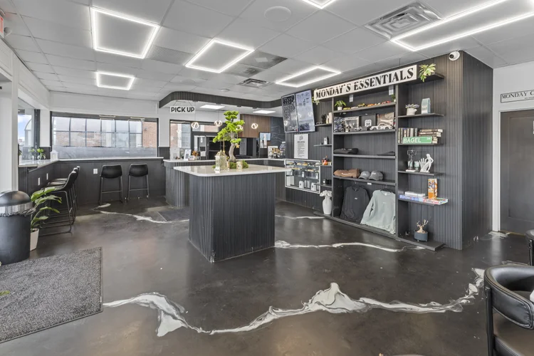 Monday Coffee Club interior — warm welcoming Detroit specialty cafe