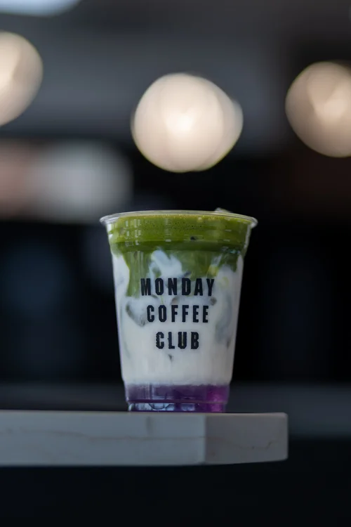 Lavender Matcha at Monday Coffee Club Dearborn MI