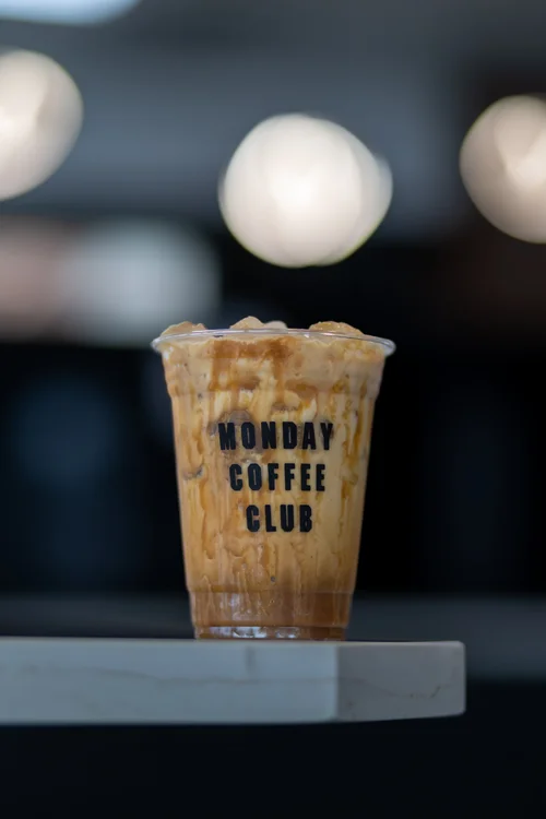 Salted Caramel Latte at Monday Coffee Club Dearborn MI