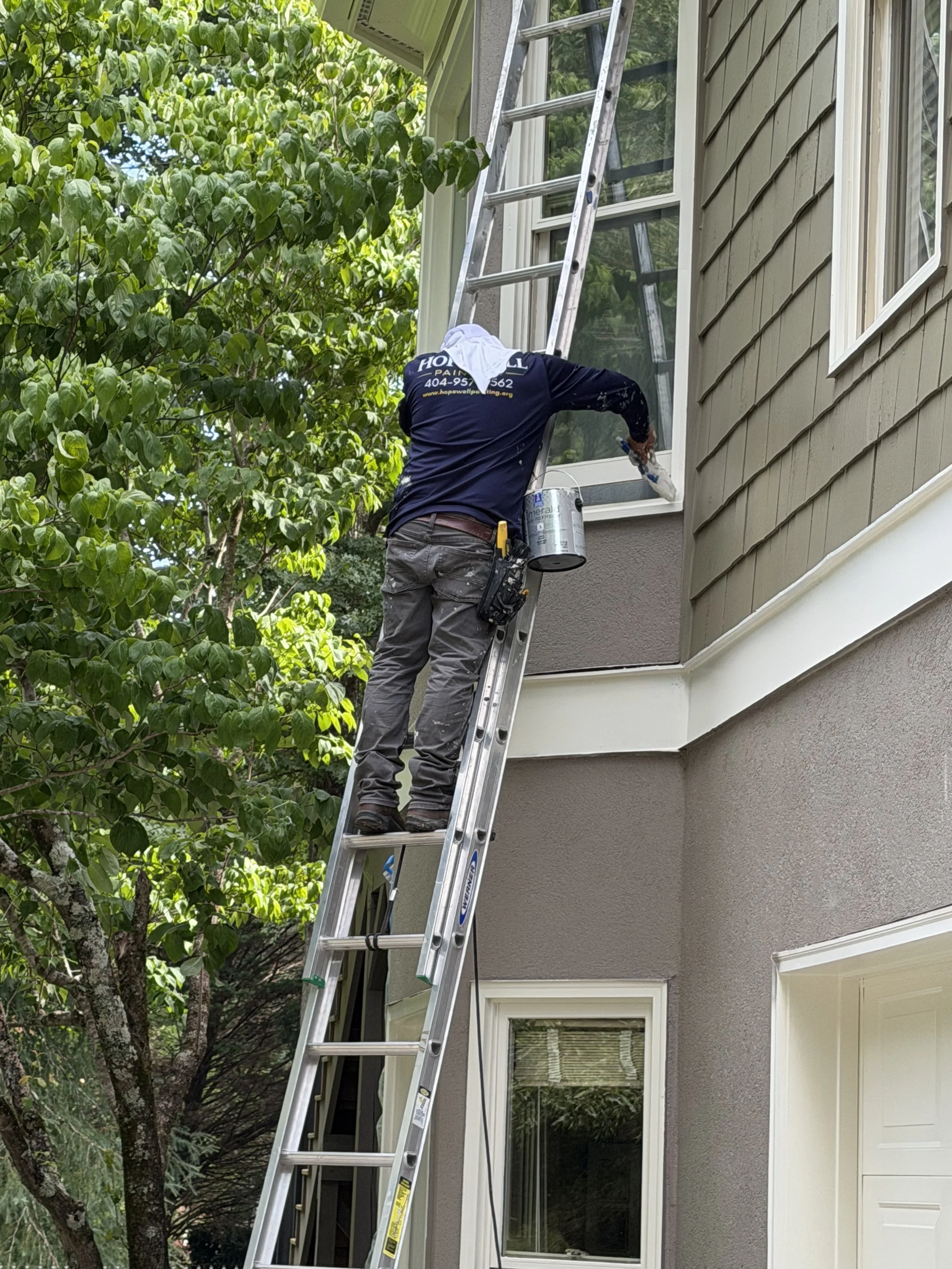 Exterior painting project by Hopewell Painting in North Georgia