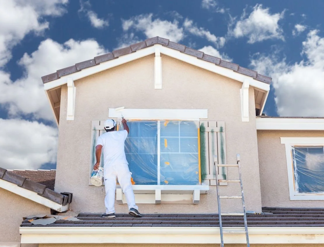 Exterior wood rot repair and preparation before professional painting