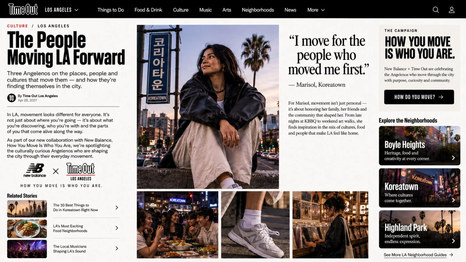 Time Out Los Angeles editorial campaign execution