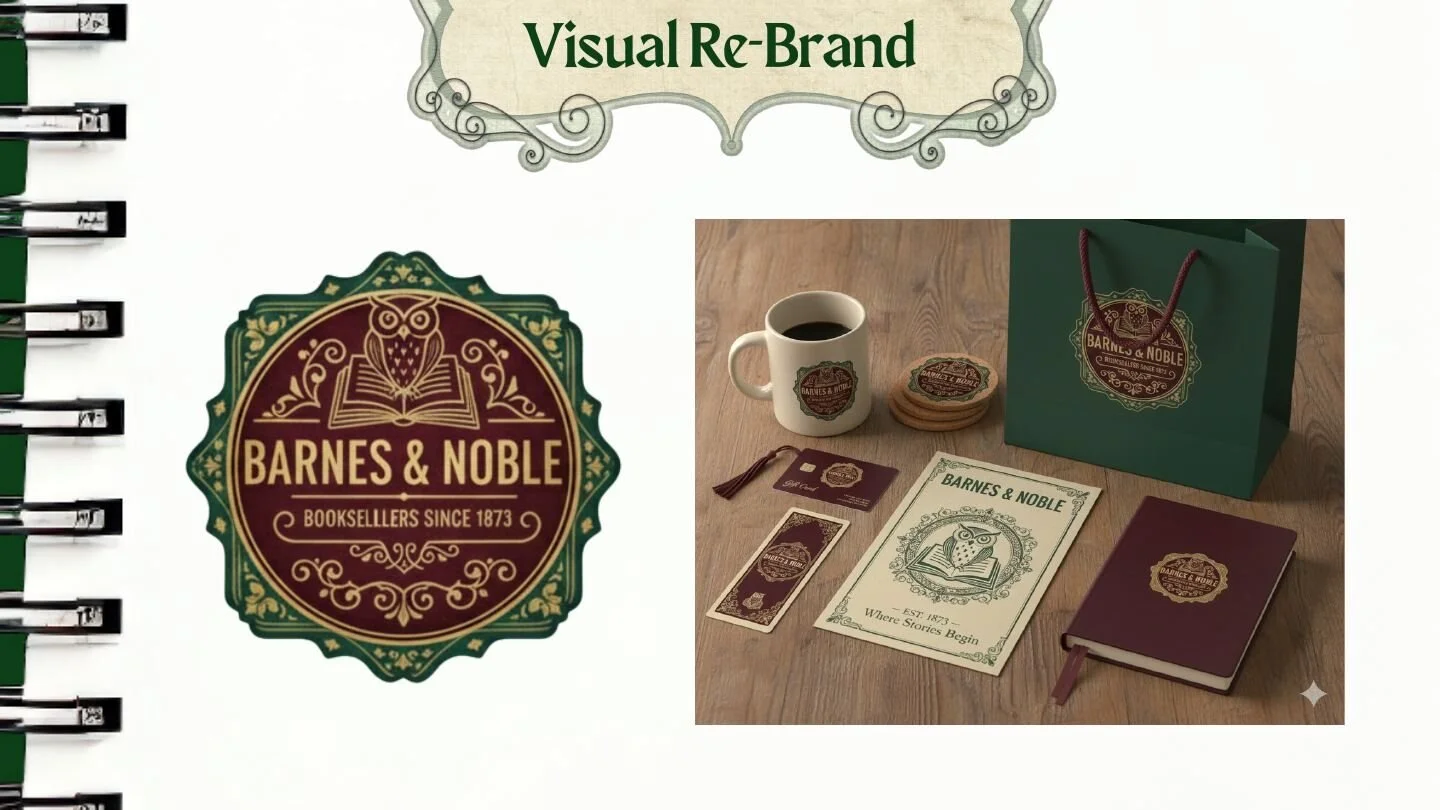 Barnes & Noble visual rebrand concept