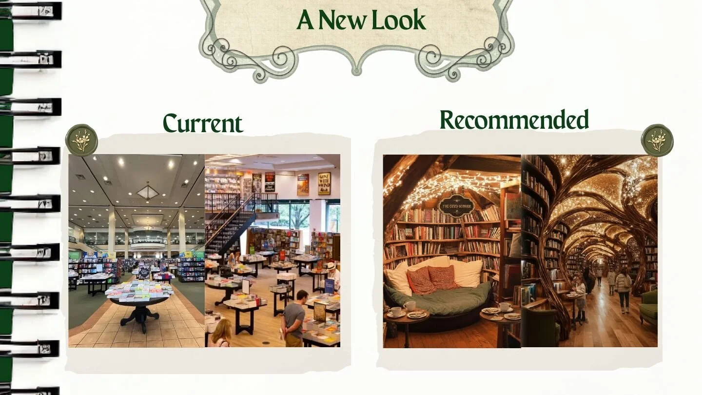 Recommended warmer Barnes & Noble store experience