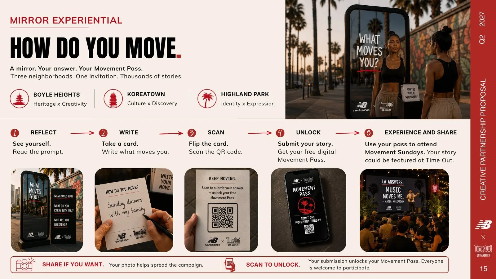 Movement Sundays campaign activation